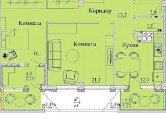 Продаю двухкомнатную квартиру, 89.7 м2, Ивановская область