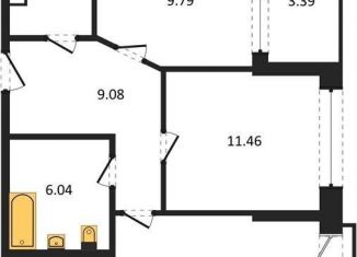 Продажа двухкомнатной квартиры, 55.6 м2, Воронеж, набережная Чуева, 7, Железнодорожный район