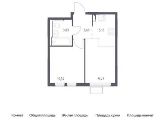 1-ком. квартира на продажу, 32.7 м2, Москва, жилой комплекс Остафьево, к15