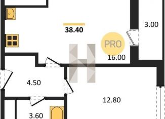 Продажа 1-комнатной квартиры, 39 м2, Ростов-на-Дону, улица Ткачёва, 11