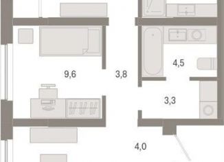 Продажа 2-комнатной квартиры, 67 м2, Новосибирск, метро Речной вокзал