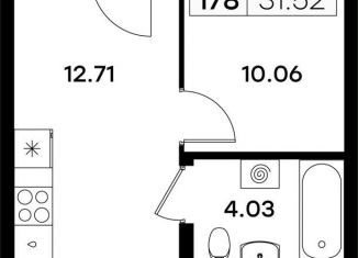 Продаю однокомнатную квартиру, 31.5 м2, Казань