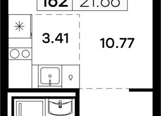 Продам квартиру студию, 21.7 м2, Татарстан