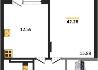 Продается 1-ком. квартира, 42.3 м2, Воронеж, Левобережный район, Ленинский проспект, 108А