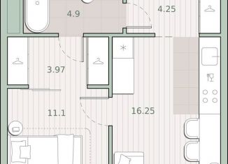 Продажа 1-ком. квартиры, 40.5 м2, Москва, ЗАО