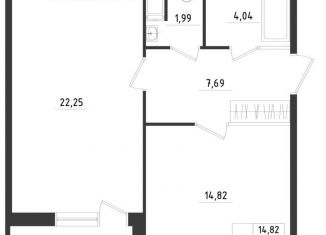 Продается 2-ком. квартира, 50.8 м2, Красное Село, улица Лермонтова, 15к2