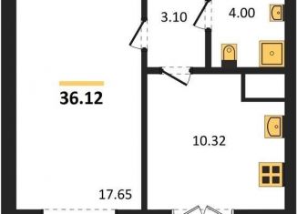 Однокомнатная квартира на продажу, 36.1 м2, Воронеж, Цимлянская улица, 10В, Левобережный район