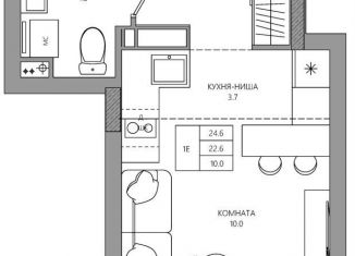 Продается квартира студия, 24.6 м2, Пермский край