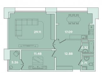 Продается двухкомнатная квартира, 78.9 м2, Иркутск, улица Петрова, 16