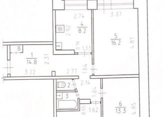 3-ком. квартира на продажу, 65 м2, Ижевск, Удмуртская улица, 271