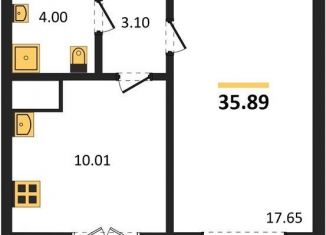 Продам 1-комнатную квартиру, 35.9 м2, Воронеж, Цимлянская улица, 10В