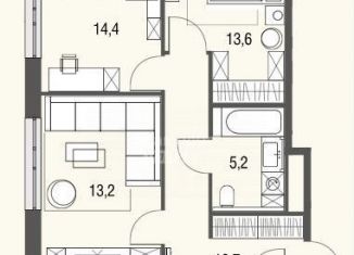 Продаю 3-комнатную квартиру, 73 м2, Москва, район Метрогородок, Тагильская улица, 2к1