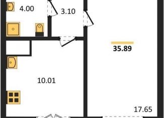 Продается однокомнатная квартира, 35.9 м2, Воронеж, Цимлянская улица, 10В