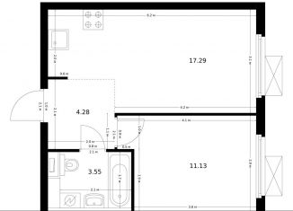 Продаю 1-комнатную квартиру, 36.3 м2, Москва, жилой комплекс Ютаново, 4