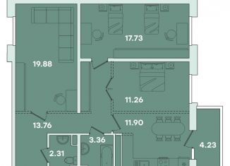 Продам 3-комнатную квартиру, 84.4 м2, Иркутск, улица Петрова, 16