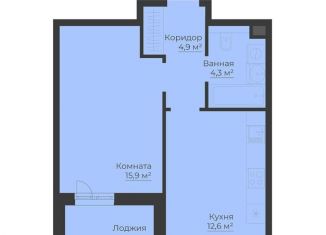 Продаю однокомнатную квартиру, 41.3 м2, Ярославская область