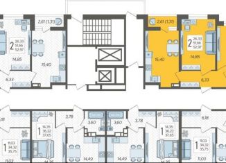 2-ком. квартира на продажу, 53 м2, Краснодар, Карасунский округ