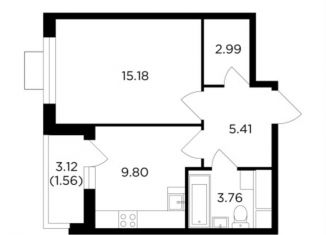 Продается 1-ком. квартира, 38.7 м2, Одинцово, жилой комплекс Одинград квартал Семейный, 5