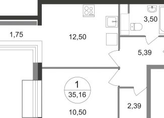 Продаю 1-комнатную квартиру, 34.3 м2, Балашиха, жилой квартал Новоград Павлино, к6