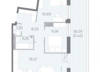 Продается 2-ком. квартира, 56.1 м2, Санкт-Петербург, Ремесленная улица, 15