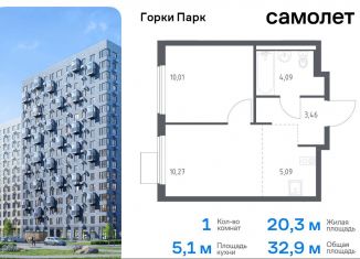 1-ком. квартира на продажу, 32.9 м2, Московская область, жилой комплекс Горки Парк, 8.1