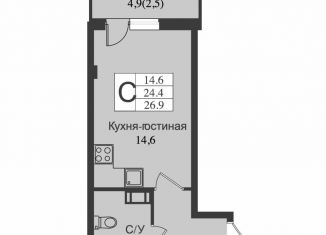 Продажа квартиры студии, 28.7 м2, Ленинградская область