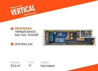 Продам квартиру студию, 23.2 м2, Санкт-Петербург, улица Орджоникидзе, 44А