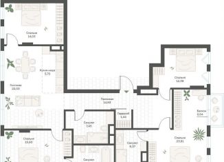 Продажа 4-ком. квартиры, 131 м2, Москва