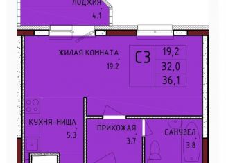 Продается квартира студия, 32 м2, Тульская область