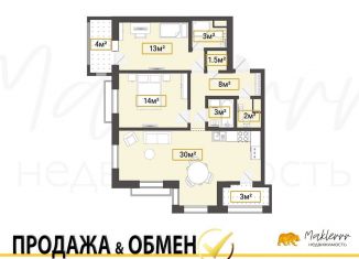 Продам 3-ком. квартиру, 80 м2, Санкт-Петербург, Благодатная улица, 50с1, Московский район