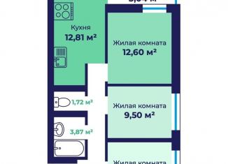 Продается 3-ком. квартира, 59 м2, Ярославль, Фрунзенский район