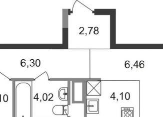 Продаю трехкомнатную квартиру, 46.7 м2, Балашиха, жилой квартал Новоград Павлино, к8