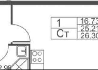 Продаю квартиру студию, 26 м2, Санкт-Петербург