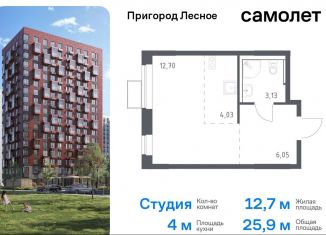 Продажа квартиры студии, 25.9 м2, Московская область