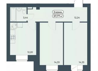 Продаю 2-ком. квартиру, 57.8 м2, Красноярский край, улица Светлова, 13
