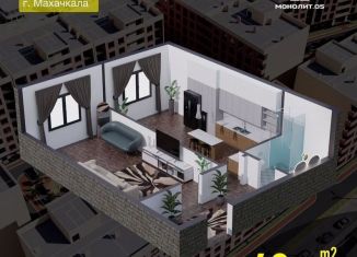 Продажа однокомнатной квартиры, 49.6 м2, Махачкала, Благородная улица, 13