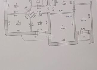 4-комнатная квартира на продажу, 85.9 м2, Чебоксары, улица Энтузиастов, 27