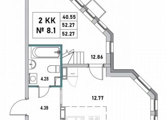 Продажа квартиры студии, 52.3 м2, Выборг, 1-я Южная улица, 8