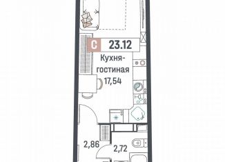 Продаю квартиру студию, 23.1 м2, Мурино, ЖК Авиатор