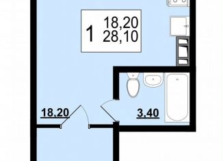 Продаю квартиру студию, 28.1 м2, Ярославль