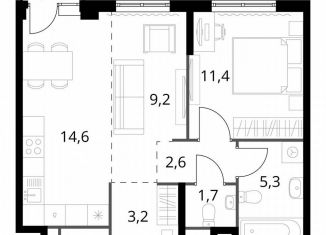 Продажа 2-ком. квартиры, 48.4 м2, Химки