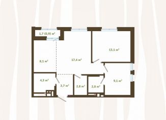 Продажа 3-ком. квартиры, 62.2 м2, Новокузнецк, улица Зорге, 17