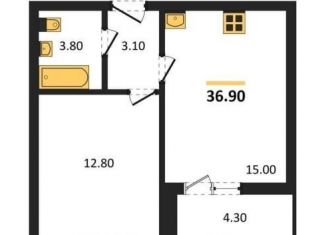 Продается 1-ком. квартира, 36.9 м2, Воронеж, улица Шибилкина, 5