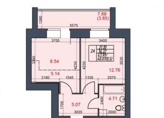 Продается двухкомнатная квартира, 40.1 м2, Череповец, Октябрьский проспект, 98