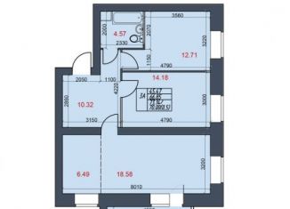 Продажа 3-комнатной квартиры, 70 м2, Череповец, Октябрьский проспект, 98