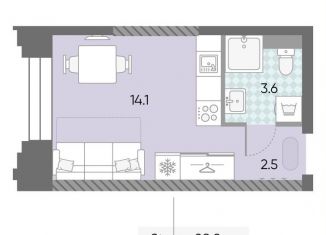 Продажа квартиры студии, 20.2 м2, Москва, ЖК Зиларт, 21/22, метро ЗИЛ
