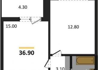 Продам однокомнатную квартиру, 36.9 м2, Воронеж, улица Шибилкина, 5