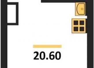 Продается квартира студия, 20.6 м2, Воронеж, улица Шибилкина, 5