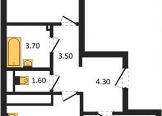 2-комнатная квартира на продажу, 57.9 м2, Воронеж