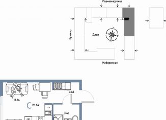 Продам квартиру студию, 20.8 м2, Тюмень
